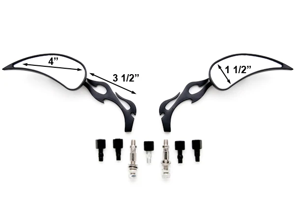 Абсолютно новые 100% высококачественные хромированные мотоциклетные зеркала в