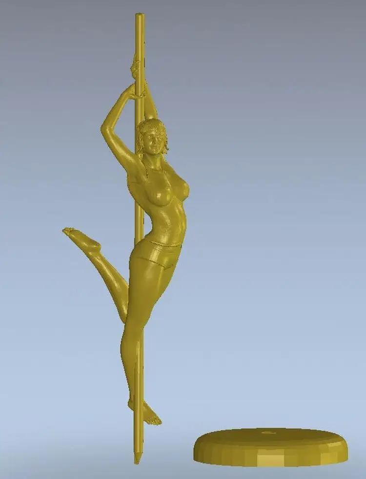 

3d model relief for cnc or 3D printers in STL file format statue dancer