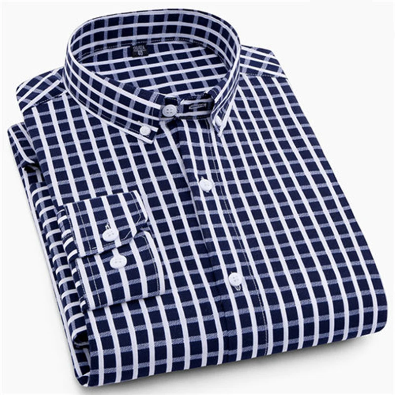 AILEEKISS 2019 Фирменная Новинка Camisa Masculina мужские рубашки повседневные в полоску с