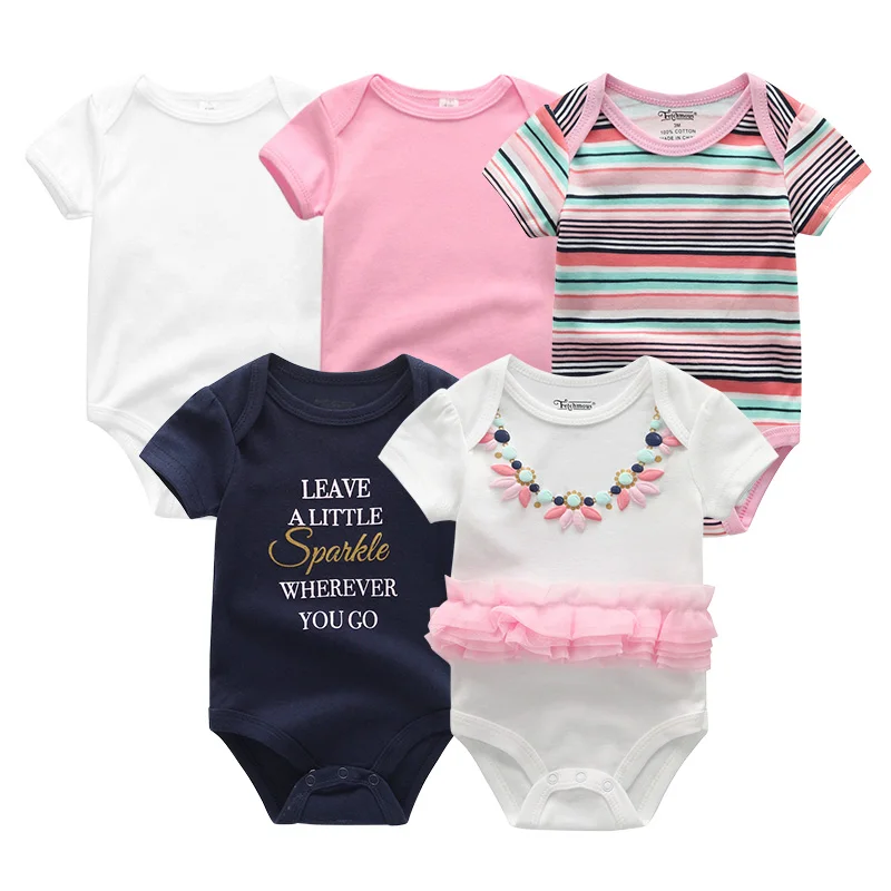baby clothes5606 Высокое качество, детский комбинезон с коротким рукавом из хлопка, с o-образным вырезом 0-12м, одежда для новорожденных мальчиков и девочек, комплекты Детской одежды платье для девочки боди одежда для новорожденных - Цвет: baby clothes5606