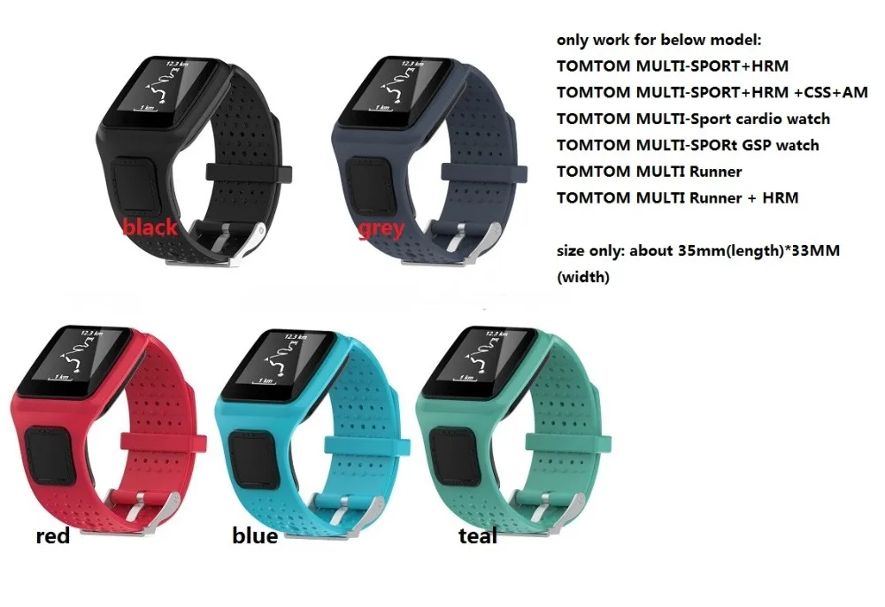 1 шт. Замените ремешок на й GPS часы TOM Multi Sport/Runner.|replacement band|band replacement |