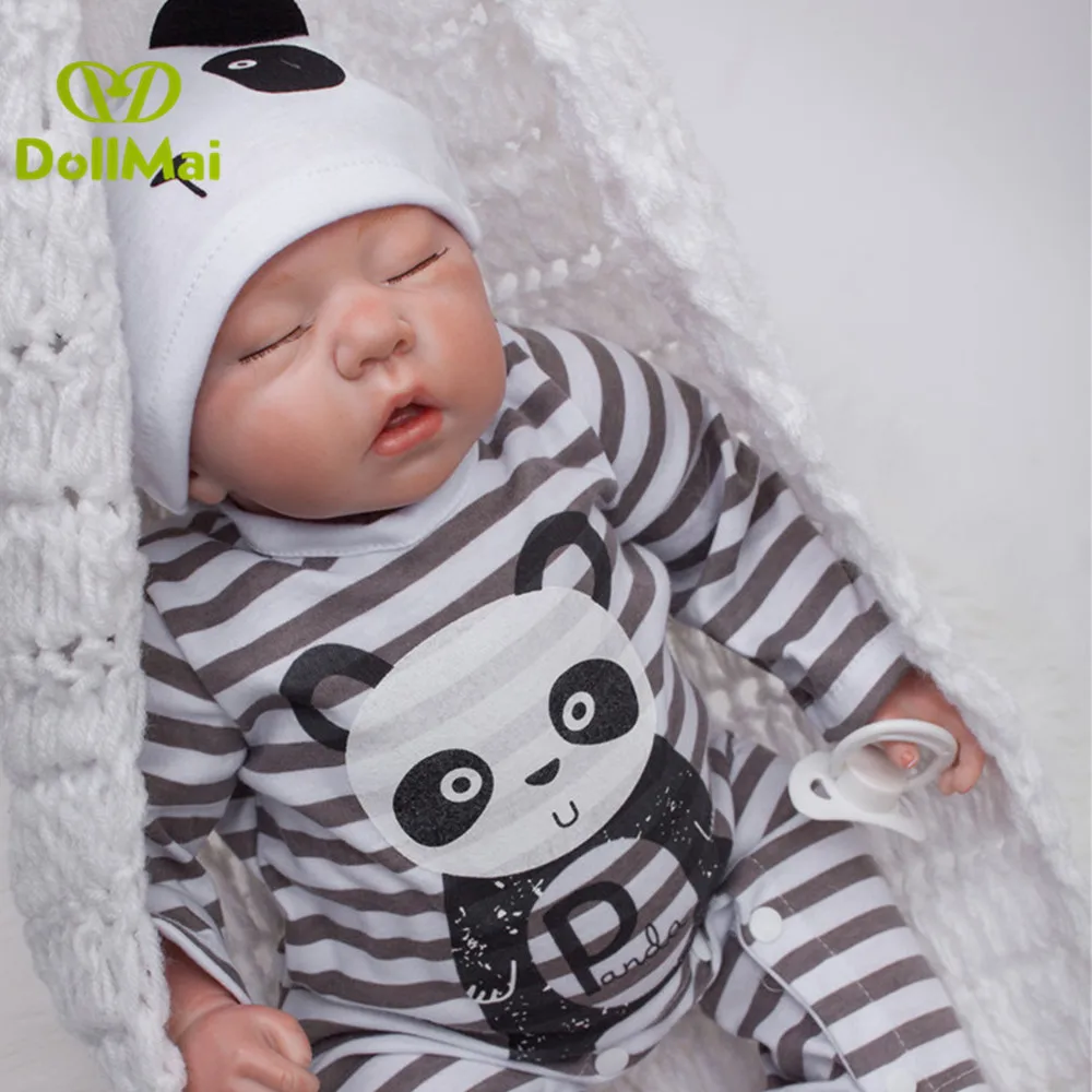 Кукла Reborn boy 20 &quot50 см мягкая силиконовая кукла reborn настоящая для новорожденных