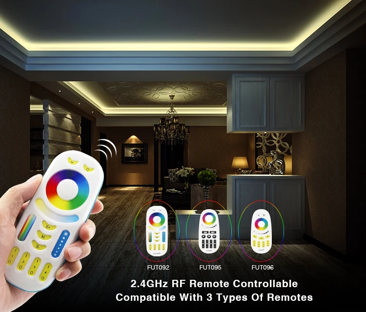 Mi light 12-24V 10A 4-зонный 2 4G РЧ с регулируемой яркостью беспроводной wifi RGB контроллер