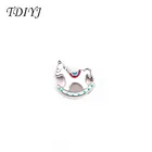 TDIYJ милый троянский лошадь Дети DIY слайд амулеты подходят для нержавеющей стали сетки браслеты 12 шт.лот