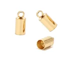 10 шт., Концевики для кожаного шнура 3 мм 4 мм 5 мм 6 мм, фурнитура из нержавеющей стали, ювелирное изделие колье с подвеской для изготовления браслета