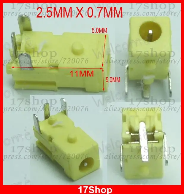 500 шт. 5 контактов 2 мм X 0 7 мм|cctv female|plug powerplug dc |