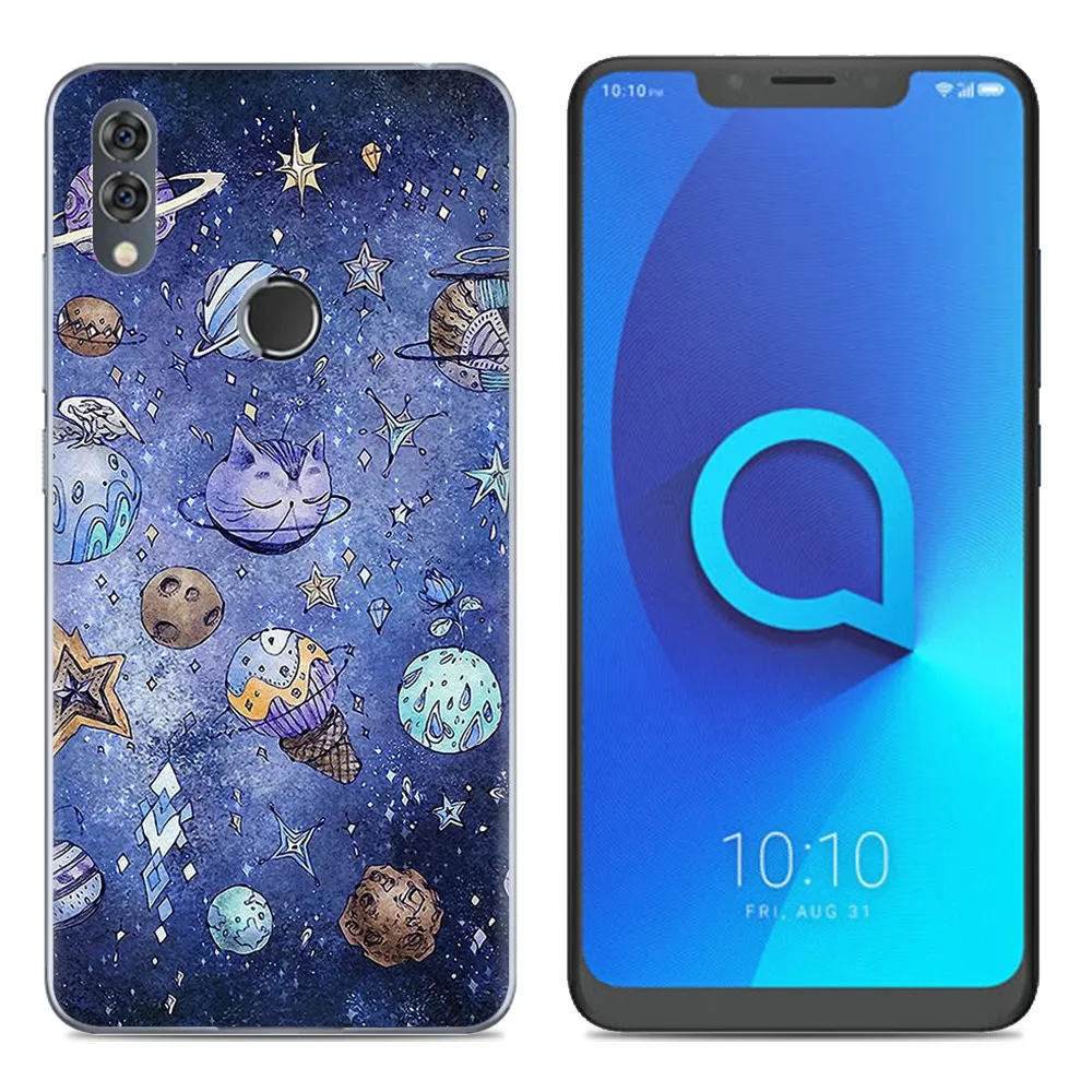 Alcatel 5V Case Silicone 6.2&quot Cover TPU Soft for 5 V Mobile Phone Back Bag Cool Design Cartoon Fundas |