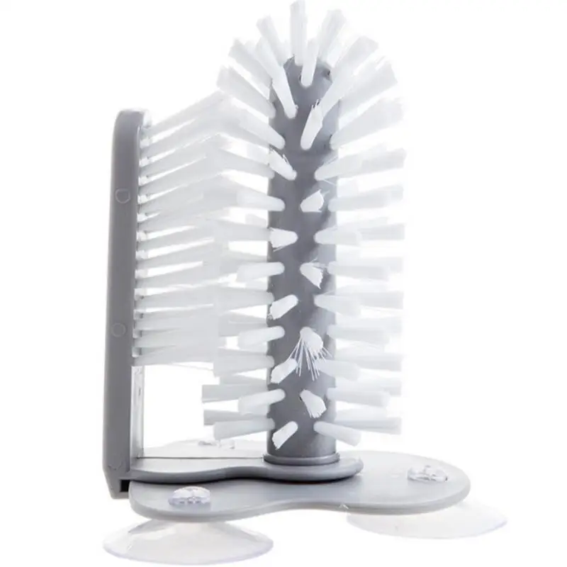Innovative Wall-mounted Convenient Cup Brush Glass Cleaning Rotating Tea Tools Kitchen Accessories | Дом и сад