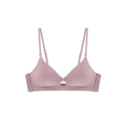 one bra purple Norns, романтическое искушение, женский бюстгальтер, тонкий, мягкий, без косточек, сексуальное белье, пуш-ап, бюстгальтер и трусики, треугольная чашка, бюстгальтер - Цвет: one bra purple