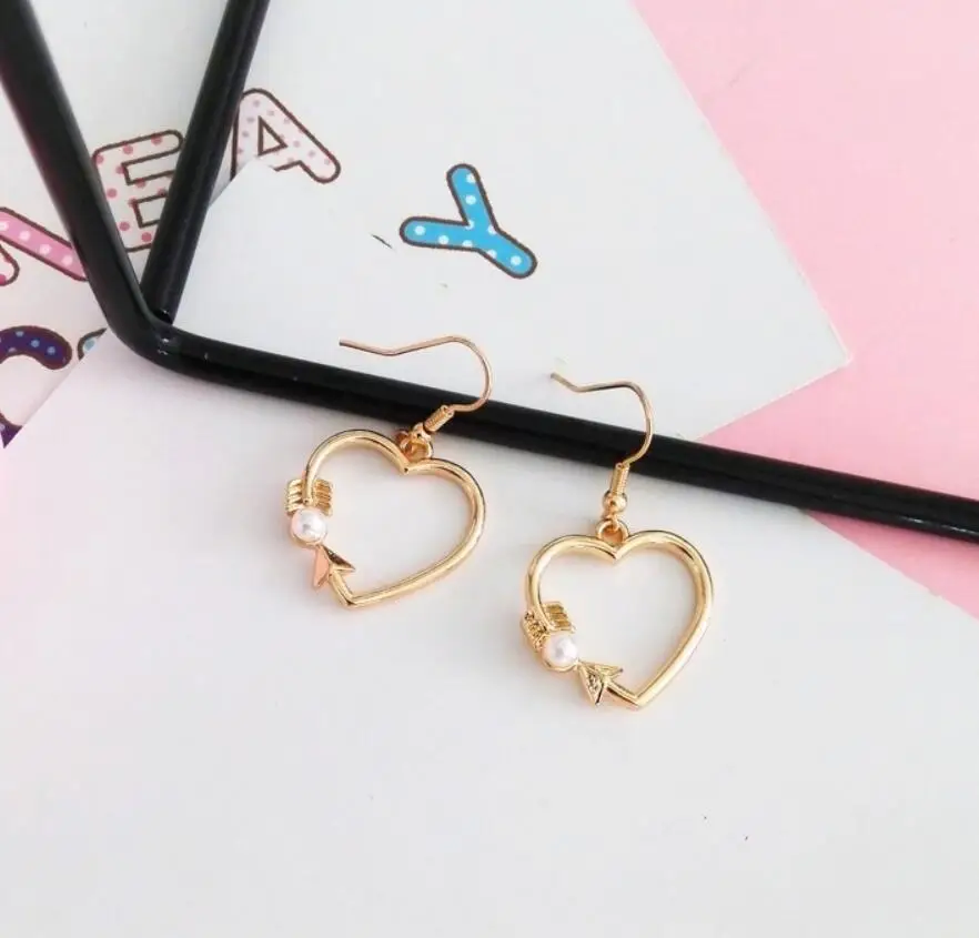Модные Молодежные жемчужные серьги Love для красивых девушек простые Стильные