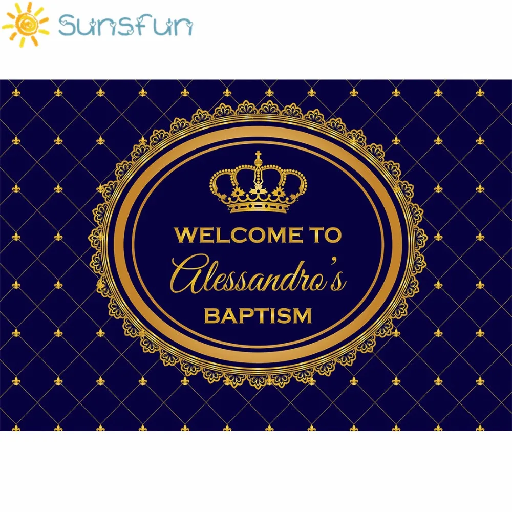 Праздвечерние чный фон Sunsfun с изображением принца для праздвечерние первого дня