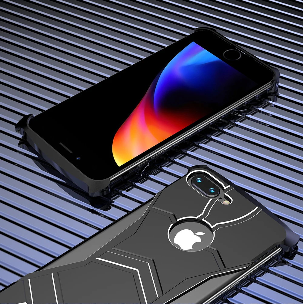 Роскошные чехлы для телефонов R-Just Panther для iPhone XR XS X XS MAX 7 8 Plus ультра тонкий магнитный адсорбционный металлический чехол для iPhone8