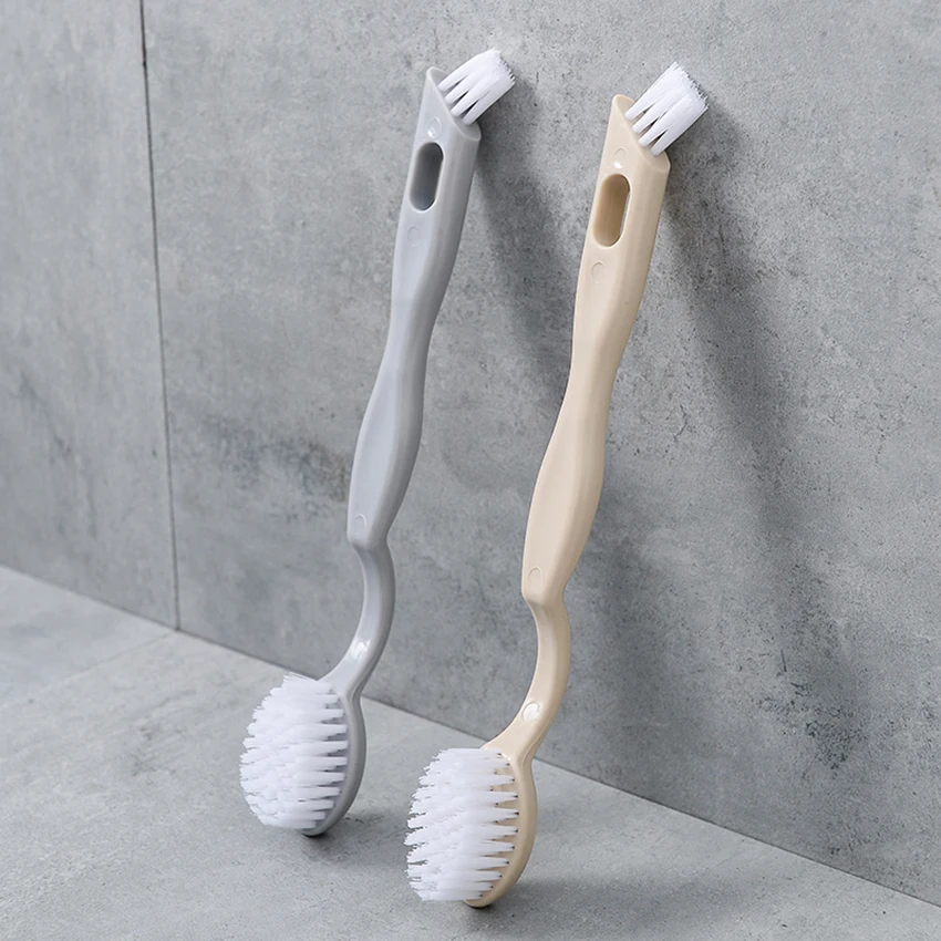 1 PC Double Head Long Handle Cleaning Brush Wash Shoes Home Daily Washing Toilet Pot Dishes home cleaning | Дом и сад