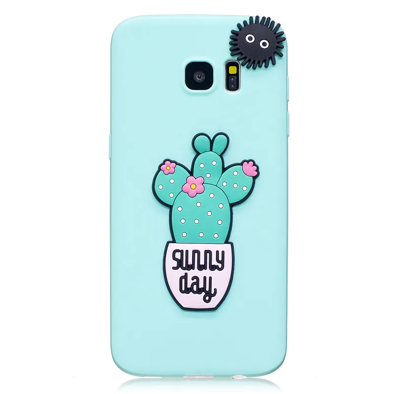 2 Coatuncle мягкий чехол TPU для Coque Samsung Galaxy S7 случае 3D кремния конфеты чехол для задней панели с мультяшными героями чехол для Samsung S7 Edge чехол - Цвет: 2