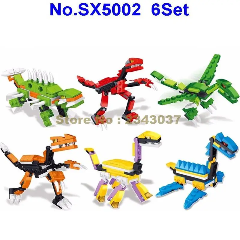 Sx5002 6 шт. конструктор динозавр Юрского периода | Игрушки и хобби