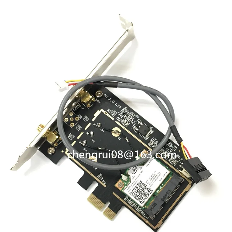 Настольный двухдиапазонный адаптер Intel Wireless-N 7260 7260HMW Wi-Fi Bluetooth 4 0 300 Мбит/с 2 ГГц/5