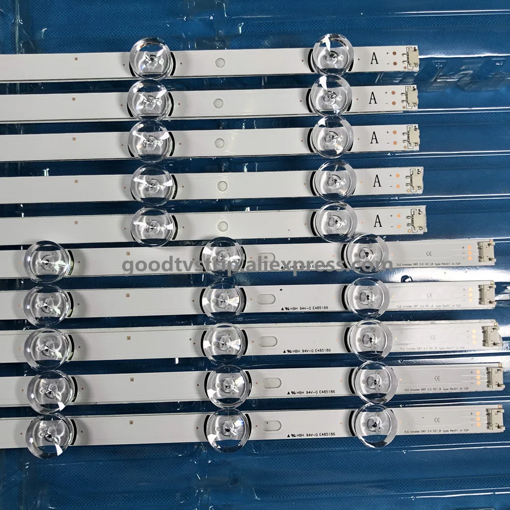 

New original 10pcs(5*A 5*B) LED strip for LG 55LF5950 LC550DUE innotek DRT 3.0 55 inch A B 6916L-1730A 1731 6916L-1833A 1834A