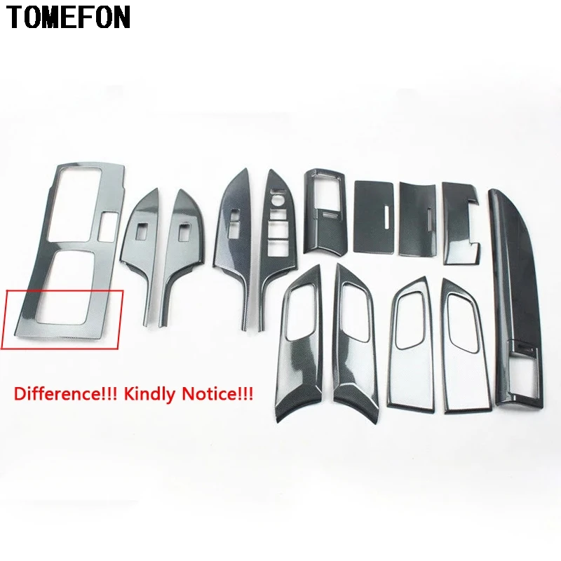 

For Honda Accord 9th 2014 ABS Carbon Fiber Paint Middle Gear Inner Window Switch Air Vent Door Handle Interior Kit Accessories