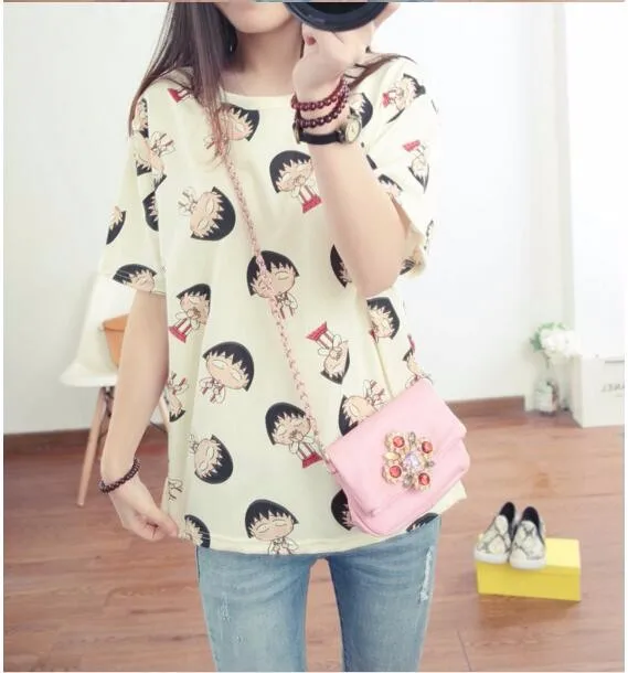 Женская футболка с круглым вырезом коротким рукавом и принтом|fashion women t shirt|womens
