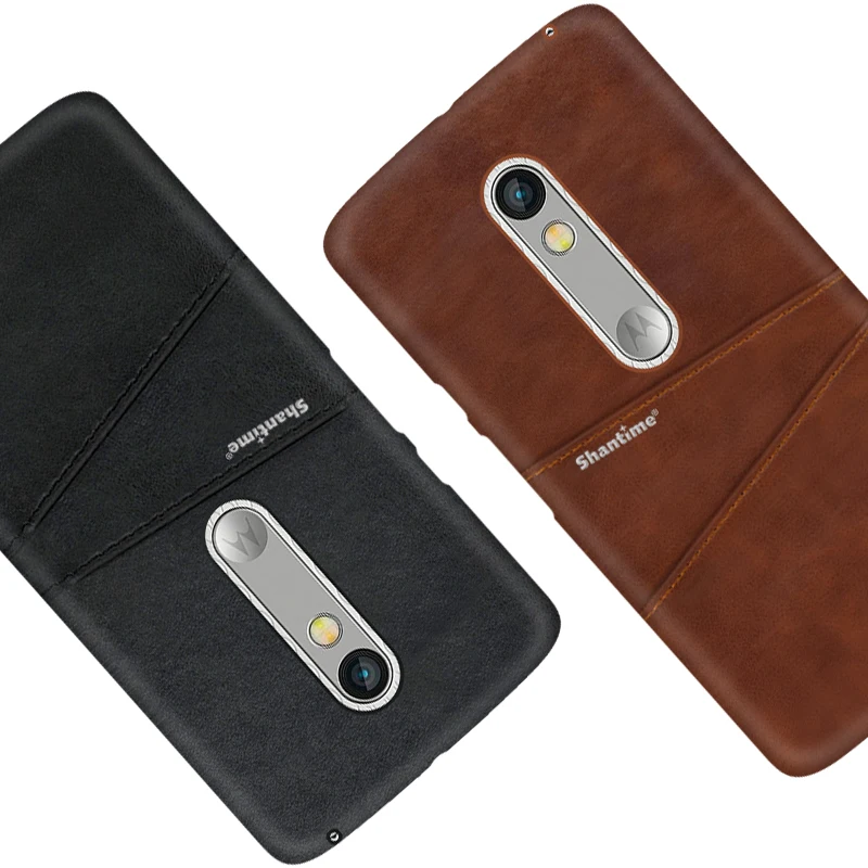 Роскошный винтажный кожаный чехол для Motorola Moto X Play телефона из искусственной кожи