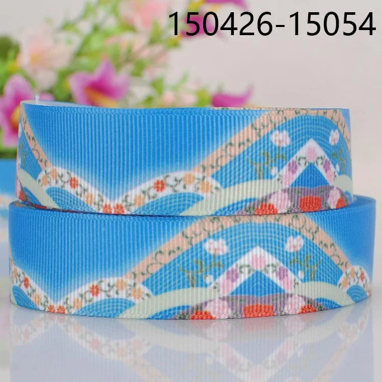 10 ярдов Различные размеры японский стиль печатная Grosgrain лента японские цветы