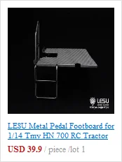 1/14 LESU DIY Tmy RC модель грузовика ABS резиновый брызговик крыло для заднего колеса TH02104