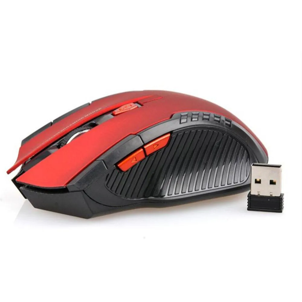Cewaal портативная беспроводная usb мышь 6 кнопок 2 4G 2400 dpi оптическая игровая геймер