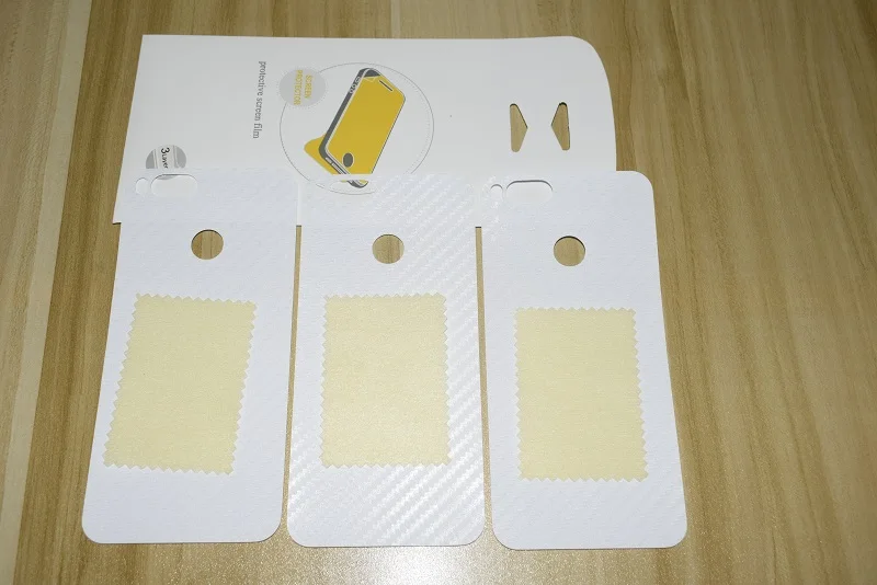 3D углеродное волокно защитный задний протектор для iPhone X 6 6s 7 8 Plus 5 S 5 SE задняя пленка защитная крышка из фольги
