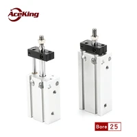 aceking free mounting cylinder rod unrotating cduk25 5d 10d 15d 20d 25d 30d pneumatic small cylinder with guide rod