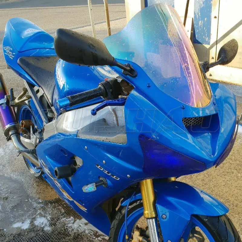 Дымчатое лобовое стекло для мотоцикла Ветер Экран 2003 2004 Kawasaki Ninja 636 ZX6R ZX 6R черный