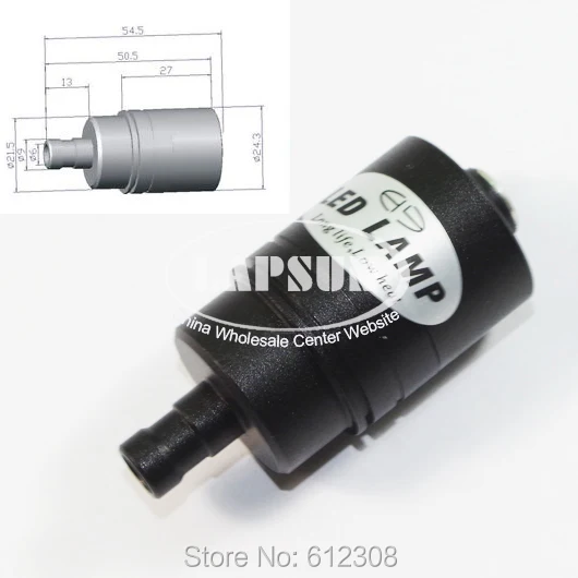 Точечный коаксиальный Светодиодный прожектор 9 мм 3 Вт 6500 К Регулируемый яркий