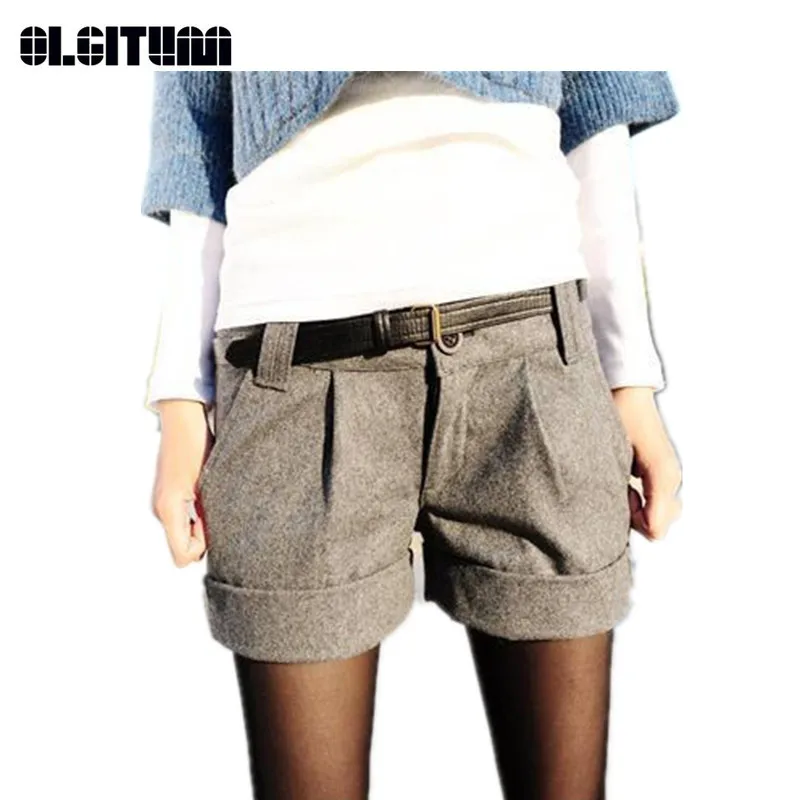 Новый Для женщин Шорты для Turn прямо осень/зима верхняя одежда модные