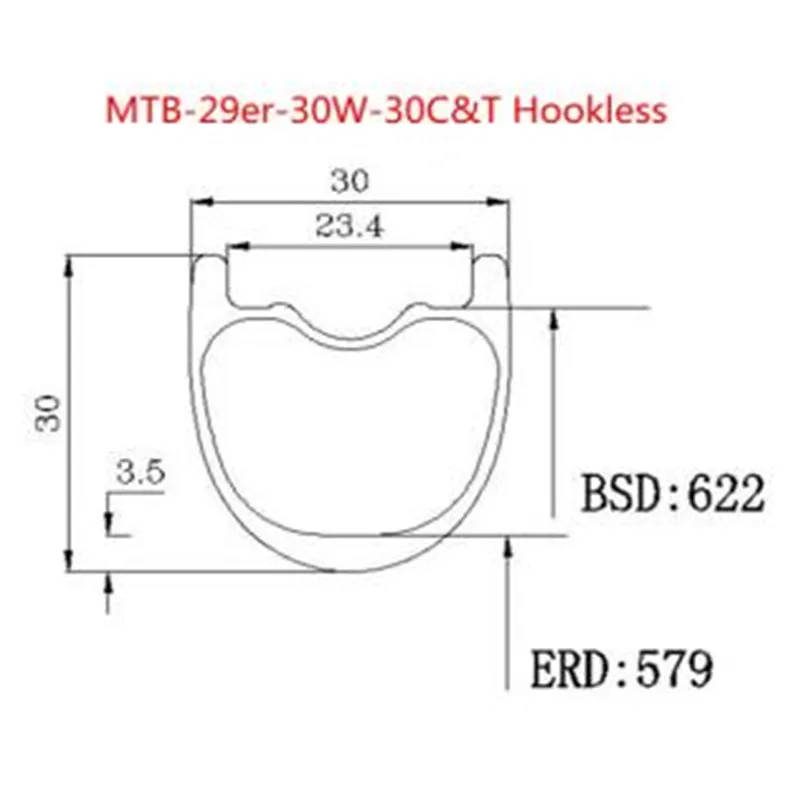 Велосипедное колесо mtb 29er переднее bitex boost 110x15 шириной? Мм 30 мм 720 г бескамерное