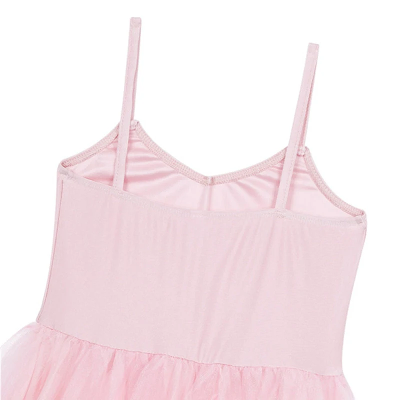 Летнее платье для девочек детское Сетчатое длинное на бретелях спагетти балета и