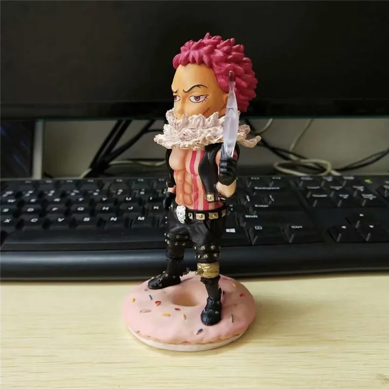 Anime ONE PIECE Dessert Three Star Charlotte Katakuri Big Mom Pirates Q-Version PVC Action Figure Collectible Model Toy BOX Q616 | Игрушки и