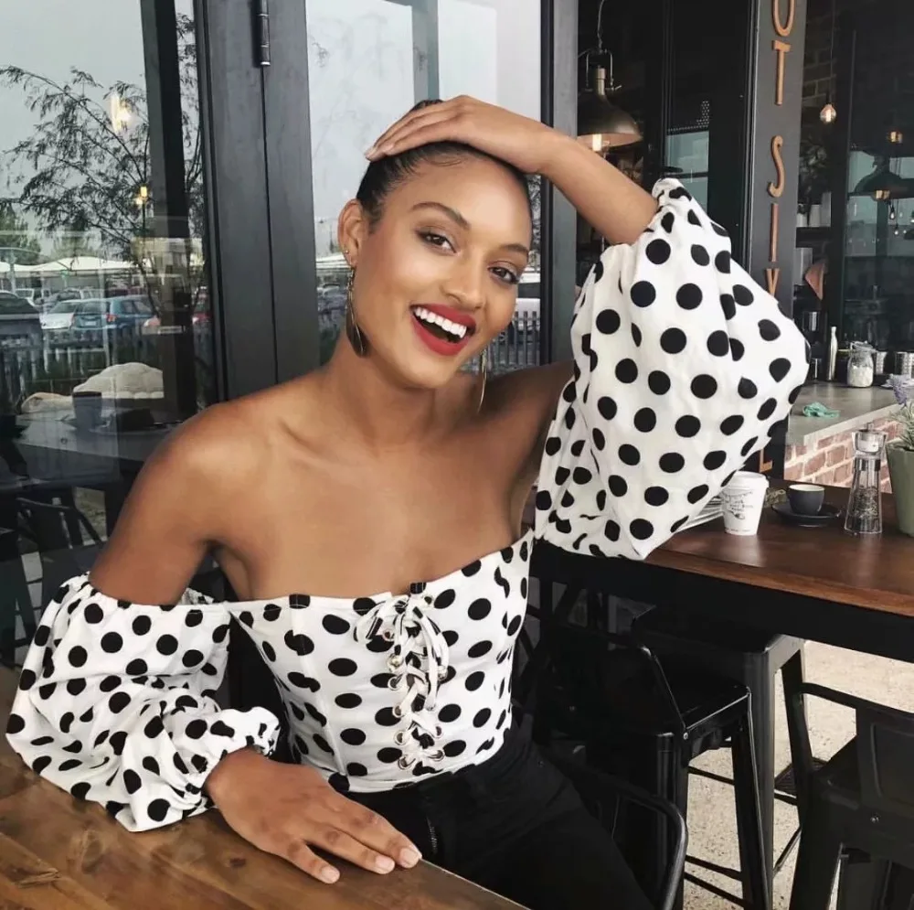 Летний сексуальный женский комбинезон с завязками на веревке пышными рукавами