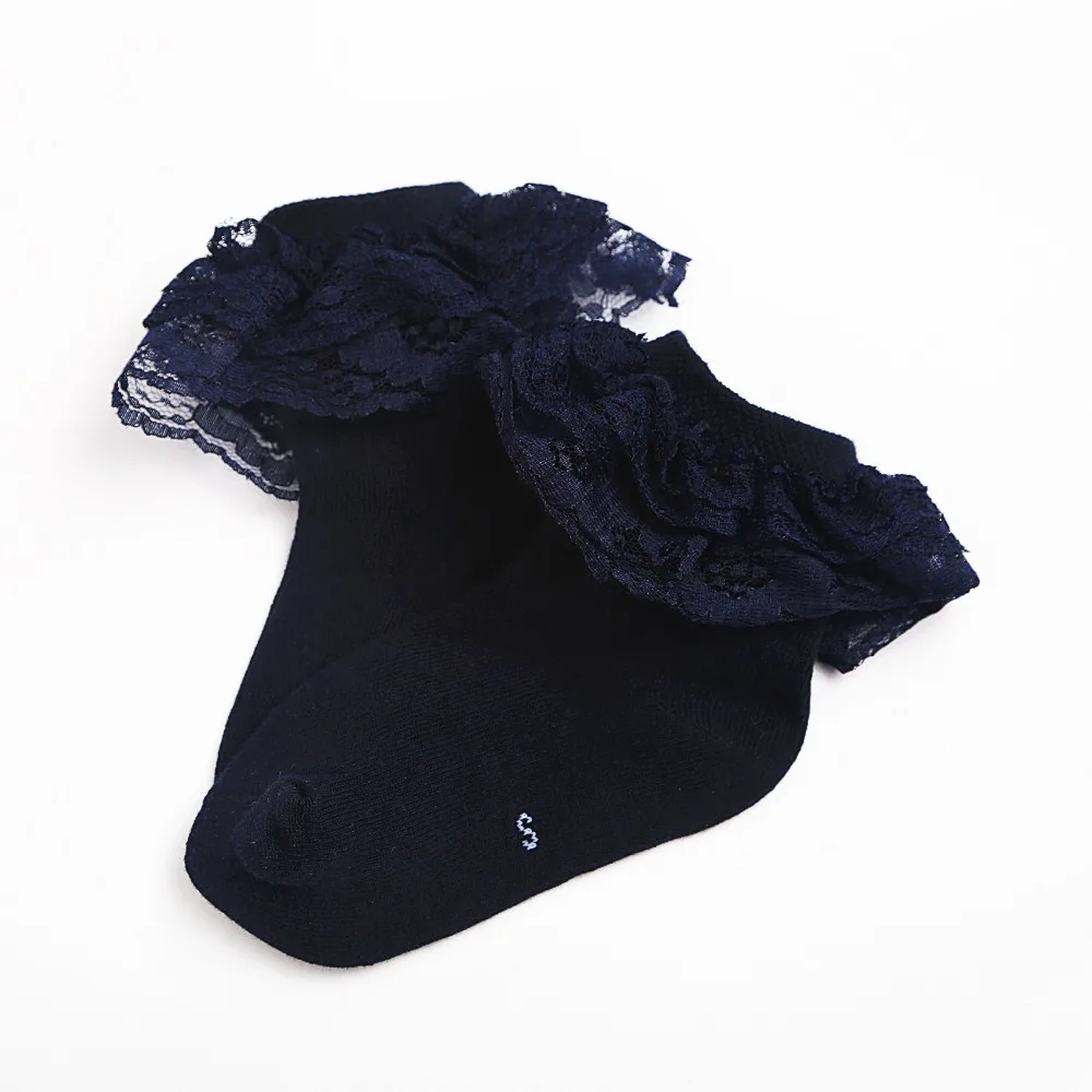 5 пар новые брендовые винтажные носки принцессы с кружевным бантом и рюшами для