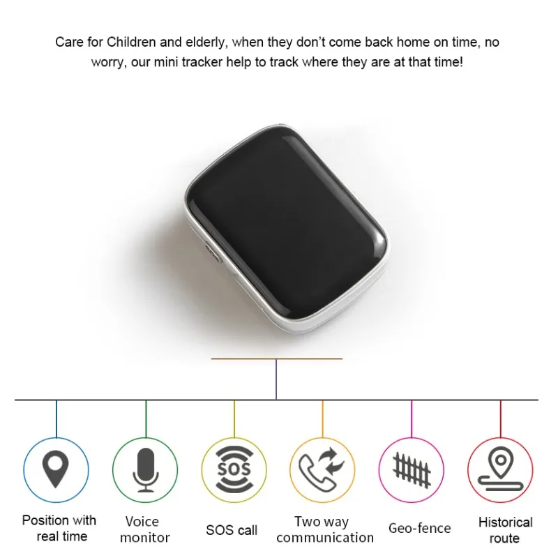 5pcs/lot A21 Realtime GSM GPRS GPS Tracker Waterproof Portable Anti-Lost Tracking Device for Kids Pets with SOS/Voice Monitor