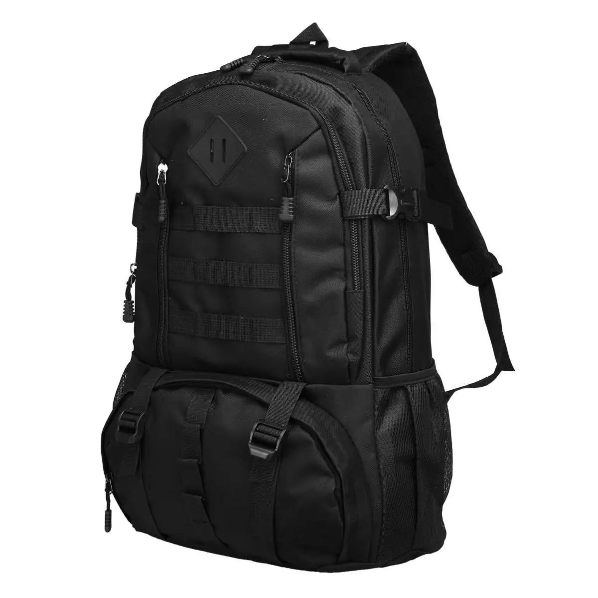 Black Большой 50л нейлоновый Открытый военный альпинистский Рюкзак Molle спортивный походный рюкзак для кемпинга рюкзак для путешествий альпинизма - Цвет: Black