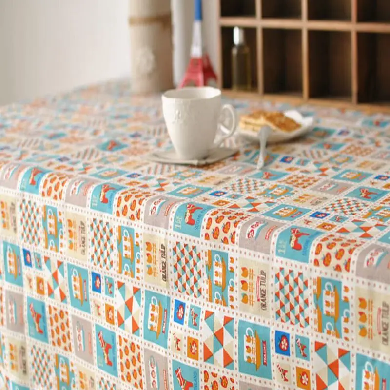 Скатерть из хлопка и льна в богемном стиле прямоугольная скатерть для детской