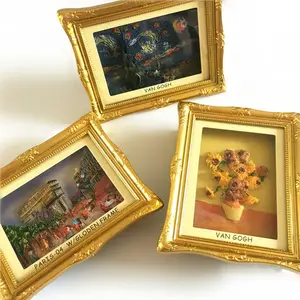 Подсолнухи Ван Гога, Париж, Арка триумфальфа, звезда, рамка, 3D магниты на холодильник, дорожные сувениры, магнитные наклейки на холодильник