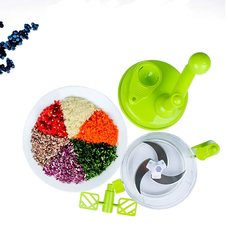 Многофункциональный кухонный ручной измельчитель для овощей большая емкость