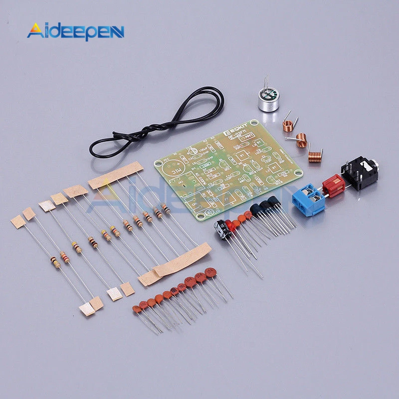 DC 3 V-6 V 88-108MHz FM частотная модуляция беспроводной передатчик наборы DIY fm-передатчик