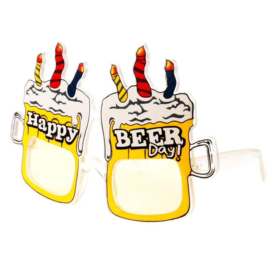 beer Забавные вечерние солнцезащитные очки Luau, Гавайские очки, тропические Необычные наряды для летней вечеринки, Декорации для фотосессии - Цвет: beer
