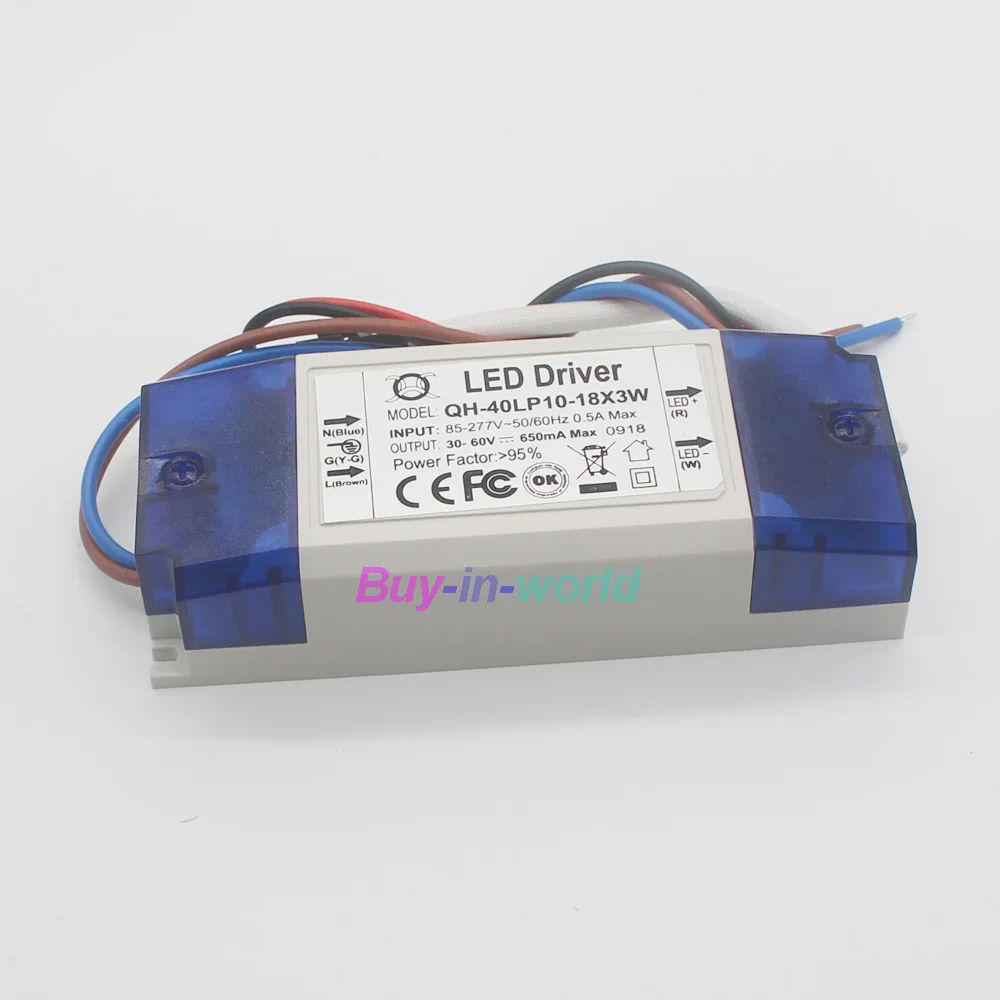 AC 85 265V 10 18x3w 650mA 10x3w 15x3w 3W высокомощный светодиодный чип драйвер Конвертор