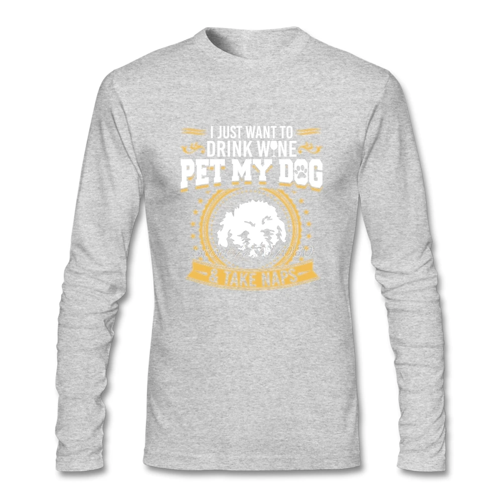 Bichon Frise Pet My Dog футболка с длинным рукавом мужские футболки популярная одежда для