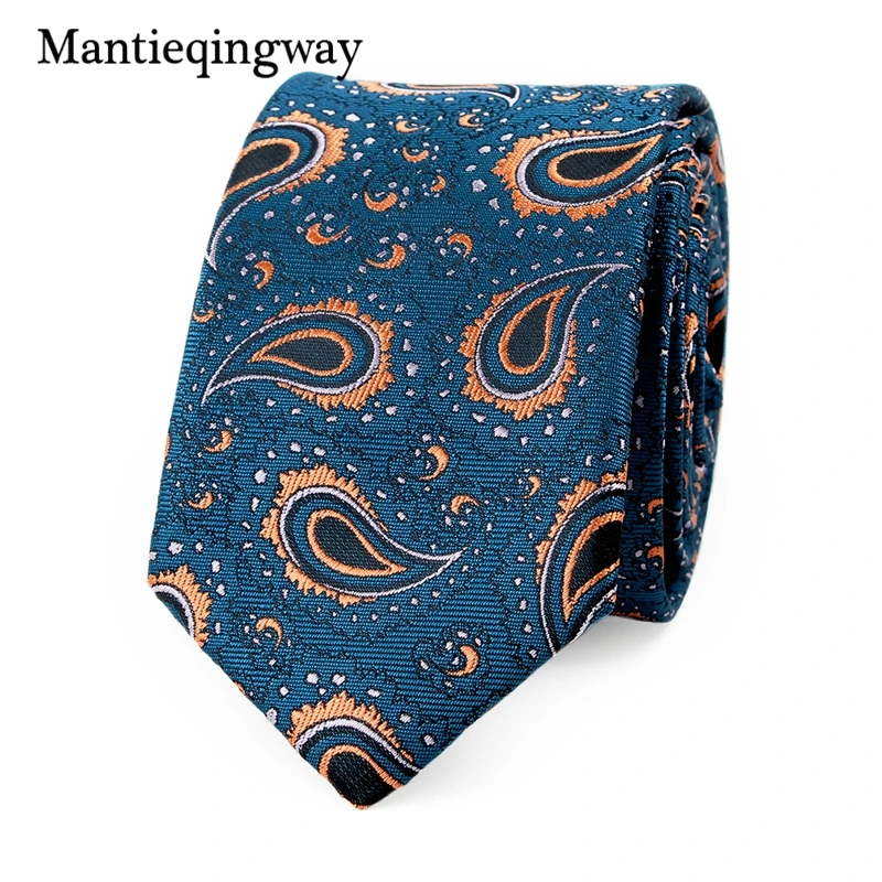 Mantieqingway 6 см жаккардовые галстуки мужские рисунок кешью галстук модные