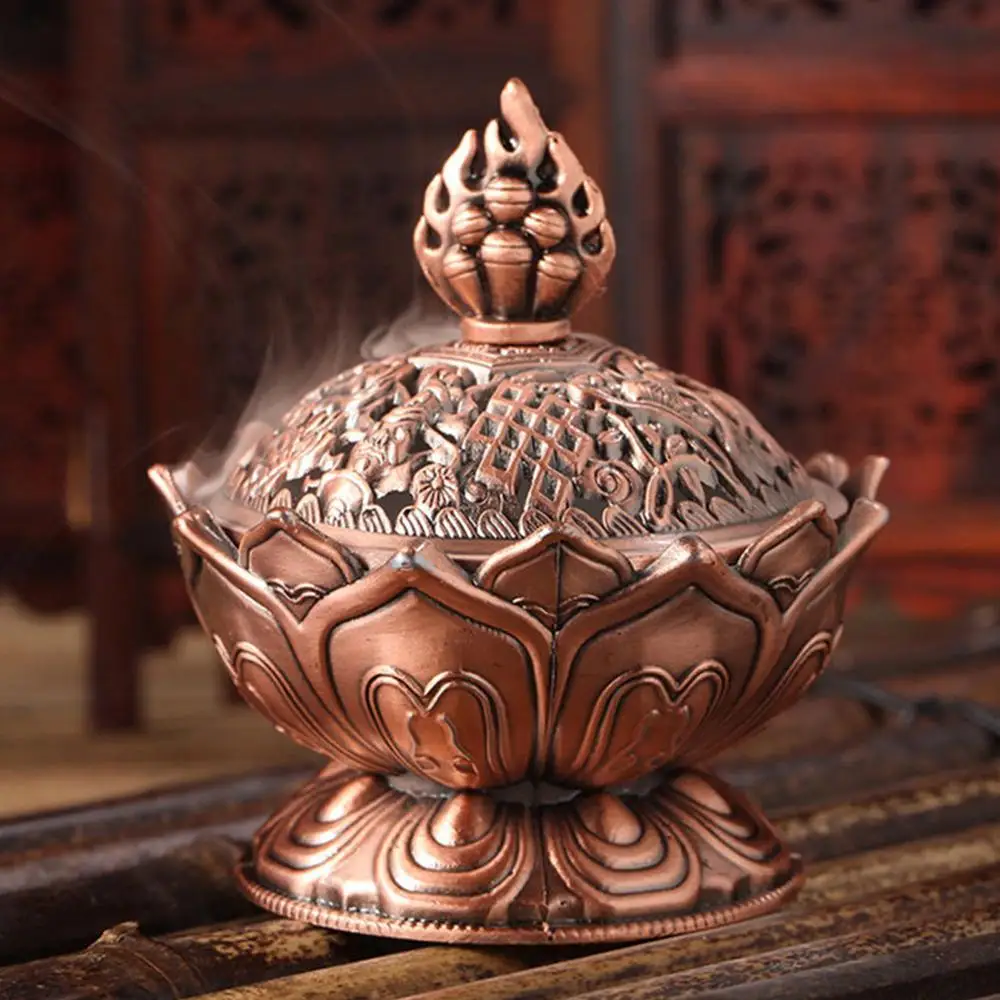 Тибетская горелка для благовоний в виде лотоса 1 шт.|tibetan lotus incense burner|lotus burnerincense