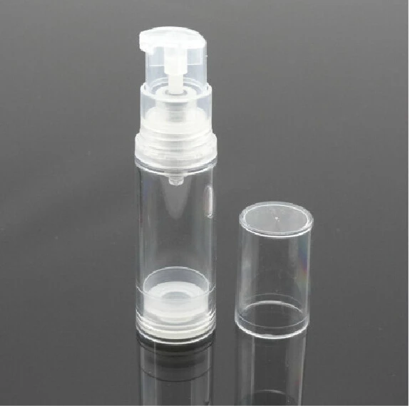 Прозрачная пластиковая безвоздушная бутылка 5 мл для