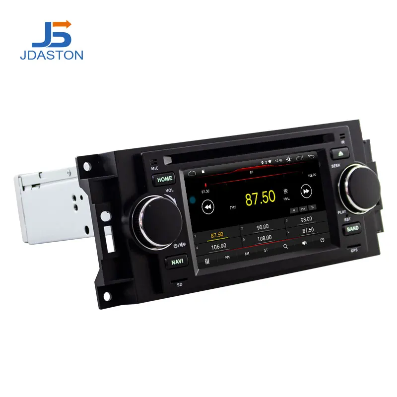 JDASTON Android 10 автомобильный dvd-плеер для Jeep Grand Cherokee Commander Wrangler Chrysler 300C PT Cruiser Sebring Dodge caliber ram